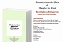 Presentazione del libro "Restitutio ad integrum" di Margherita Rimi