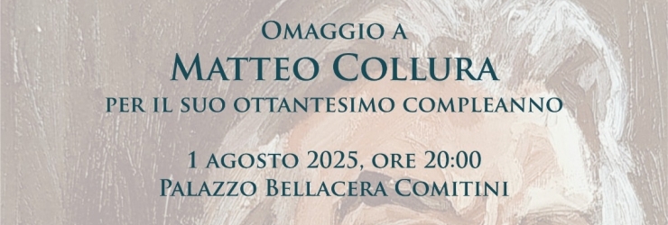 Comitini: omaggio a Matteo Collura per il suo 80 compleanno