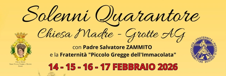 Il programma delle Giornate Eucaristiche (Quarantore) in Chiesa Madre