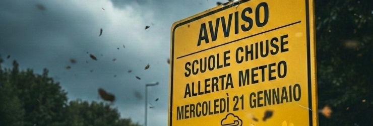 Maltempo: anche per domani, mercoled� 21 gennaio, scuole chiuse e misure di sicurezza per l'allerta meteo