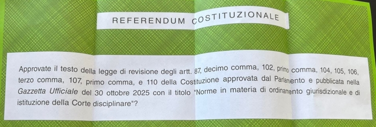 Scheda del referendum