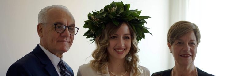 La dott.ssa Caterina Bellavia con i genitori