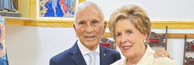 Sei decenni di cammino insieme: Calogero Collura e Teresa Agnello hanno festeggiato le nozze di diamante