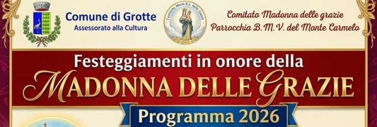 Programma dei festeggiamenti in onore della Madonna delle Grazie