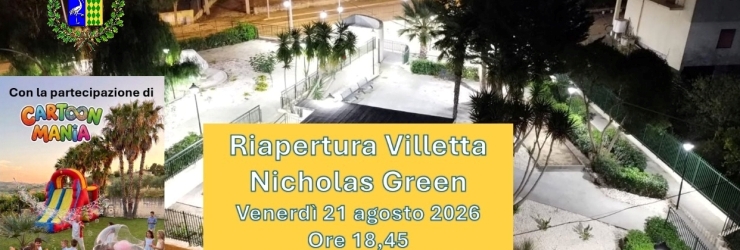 Riapertura della Villetta "Nicholas Green"