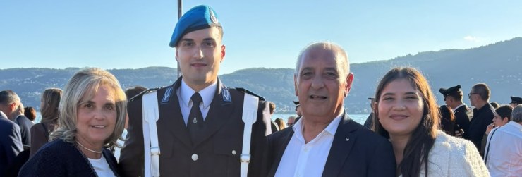 L'emozione di Riccardo Bertolino nel suo giuramento in Polizia Penitenziaria