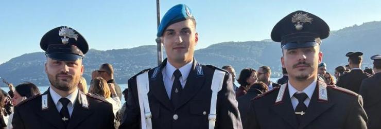 L'emozione di Riccardo Bertolino nel suo giuramento in Polizia Penitenziaria