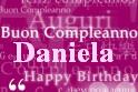 Auguri di Buon Compleanno a Daniela!