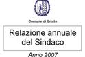 Relazione annuale del Sindaco, anno 2007