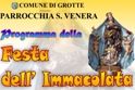 Parrocchia Santa Venera, programma della Festa dell'Immacolata.