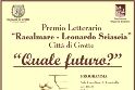 Premio Letterario "Racalmare - Leonardo Sciascia" Città di Grotte; XXI Edizione