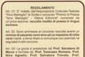 Regolamento della 8^ edizione del Premio di poesia dialettale "Nino Martoglio"