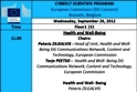 Conferenza Internazionale sulla CyberTherapy e CyberPsychology; programma del 26 settembre