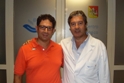 Piero Castronovo con il dott. Fiore Iorio, Primario di Cardiochirurgia