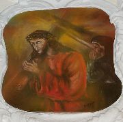 Cappella del Rosario: 4° mistero doloroso (Gesù percorre la via crucis))