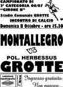 Herbessus Grotte contro Montallegro, domenica 8 ottobre