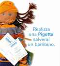 La "Pigotta" realizzata a Grotte, sui manifesti Unicef